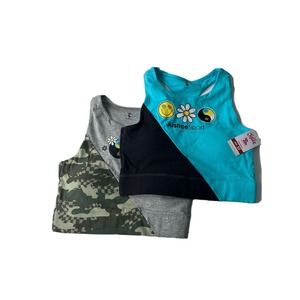 NWT Justice Sport Girls Size 32 Padded Sports Bra 2 Pack Racerback RETAIL: 16.00